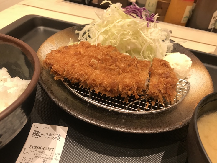 朝からがっつり!モーニングとんかつ (松のや)_c0212604_1171629.jpg