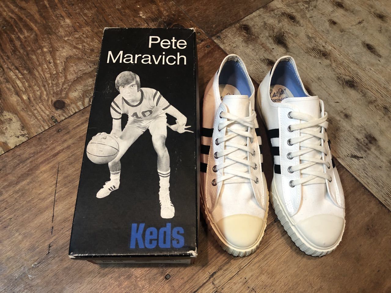 ５月２日（木)入荷！デッドストック　６０s〜さ70s KEDS PETE MARAVIC（ピストル　ピート）モデル　キャンバスシューズ！_c0144020_19070218.jpg