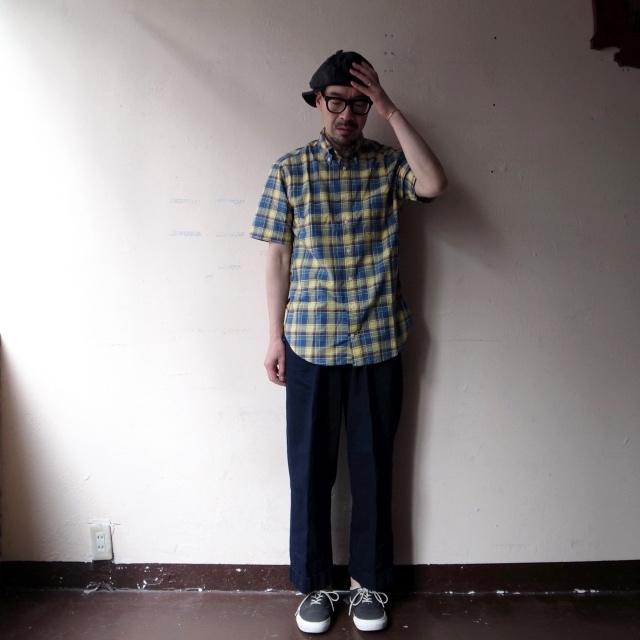 GITMAN VINTAGE \"SHORT SLEEVE MADRAS CHECK BD SHIRT\"_a0122933_17421500.jpg