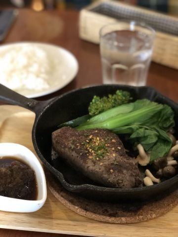 ステーキランチ@奥沢食堂 ghiottoへ_a0157409_07360143.jpeg