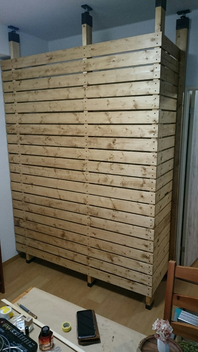 間仕切り壁 手作り工房 ぼちぼち 間仕切り壁 手作り工房 ぼちぼち