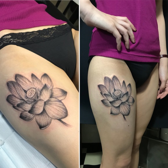 蓮 ブラックアンドグレー 2face Tattoo Studio Japan 千葉県木更津市 刺青処 聖針 蓮 ブラックアンドグレー 2face Tattoo Studio Japan 千葉県木更津市 刺青処 聖針