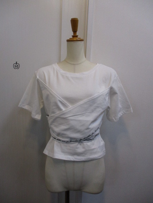 Lily Brown リリーブラウン バックリボン刺繍Tシャツ : dimanche