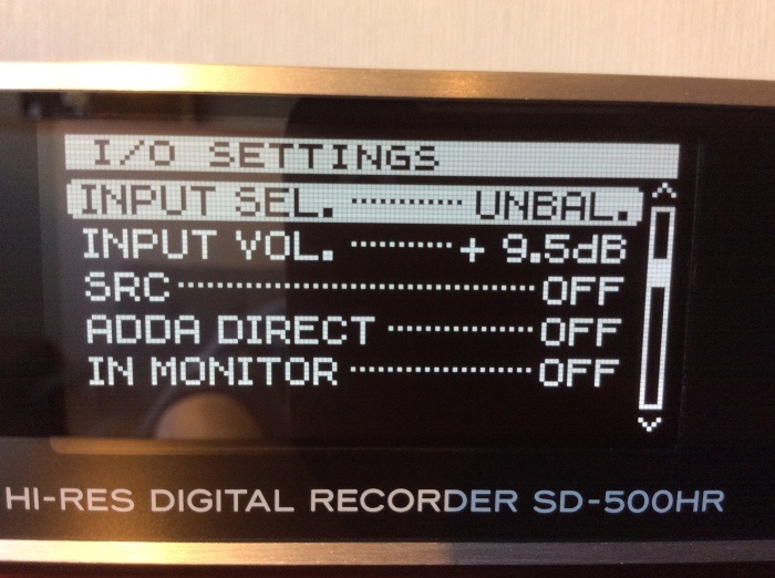 TEAC のハイレゾ・マスターレコーダー SD-500HR を使ってみました。_b0292692_16243200.jpg