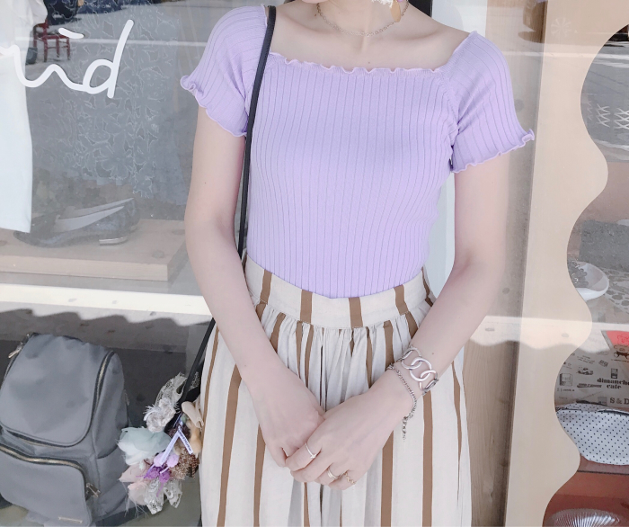 リリーブラウン Lily Brown オフショルリブニット Dimanche News Blog Gwもお休み無しで営業です