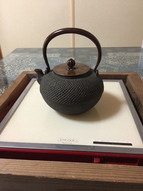鉄瓶 アンティーク ヴィンテージ　錆びた茶 鉄瓶のフタが壊れ、鉄瓶もサビサビに。修理しました。 - 鉄瓶の