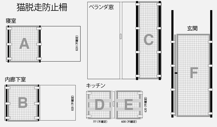 組立説明フォーム】枠編 猫脱走防止柵 苦しかっ