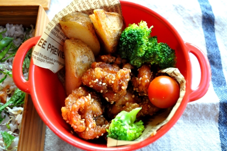 今日の弁当 鶏のから揚げ弁当 手作りお菓子のお店 Chiffon Chiffon 今日の弁当 鶏のから揚げ弁当 手作りお菓子のお店 Chiffon Chiffon