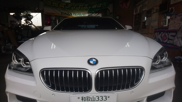 BMW640 ガラスボディコーティング カーフィルム 紫外線 赤外線 大阪 貝塚_a0197623_21183547.jpg