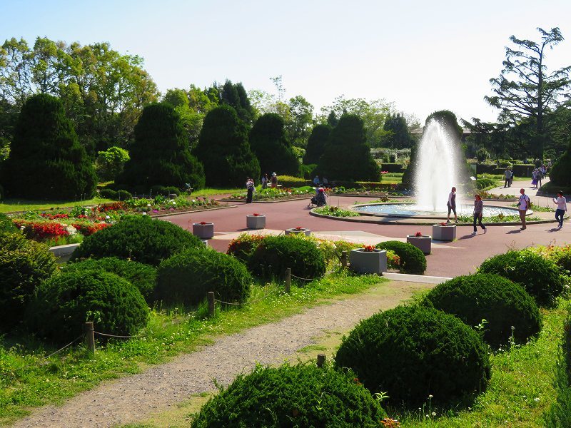 京都植物園 噴水のある庭園 ヒストリカル シェア 京都中心の四季 歴史 祭