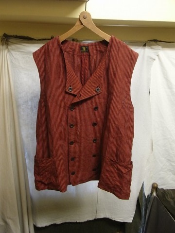 7月の製作 / classic stripelinen w-vest_e0130546_13093422.jpg