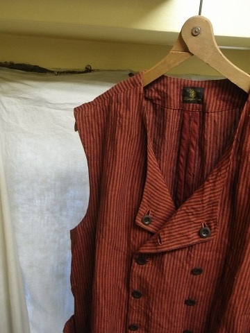 7月の製作 / classic stripelinen w-vest_e0130546_13094845.jpg