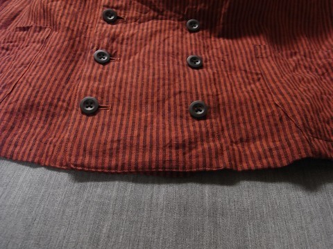 7月の製作 / classic stripelinen w-vest_e0130546_13123358.jpg