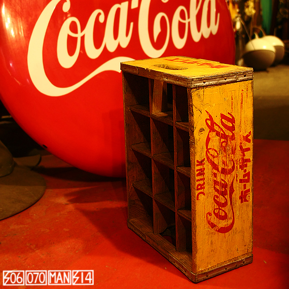 1960s Vintage コカコーラ ホームサイズ 木箱 Drink Coca Cola 1960s Vintage コカコーラ ホームサイズ 木箱 Drink Coca Cola