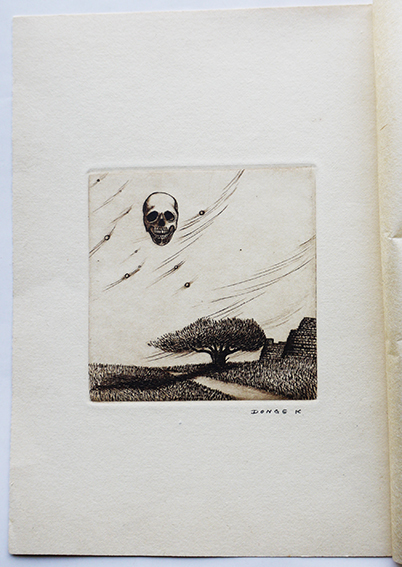 畦地梅太郎 木版画 「さけぶ三人」 鉛筆サイン有 1968年 34/85