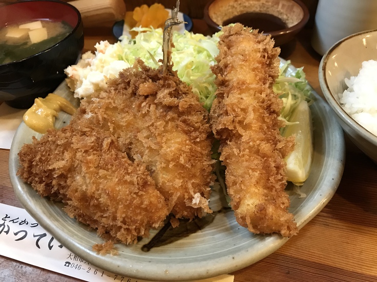 さかなフライ定食@かつてい_c0212604_12354225.jpg