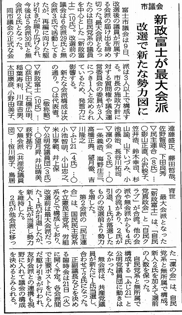 富士市議会の新しい会派構成が決定　私は改選前と同じ「ふじ21」_f0141310_07270810.jpg