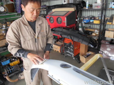 JB23 ジムニー バンパー交換中(/~ー~)/_c0213517_15483494.jpg