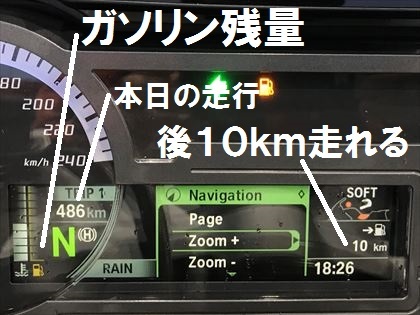 給油ランプ点灯後何キロ走れるのか Samとバイクとpastime 給油ランプ点灯後何キロ走れるのか Samとバイクとpastime