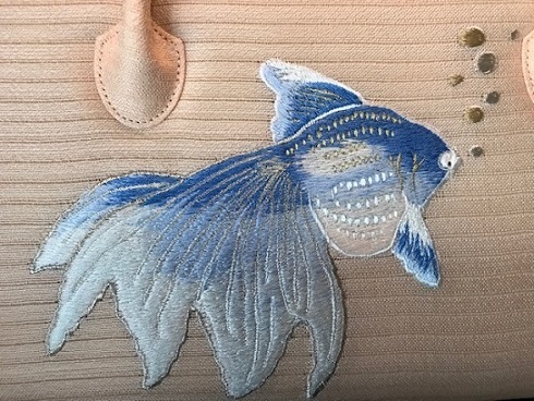 平成のお客様・高屋三佐江さんお仲間2・金魚絽刺繍バッグ_f0181251_18514306.jpg