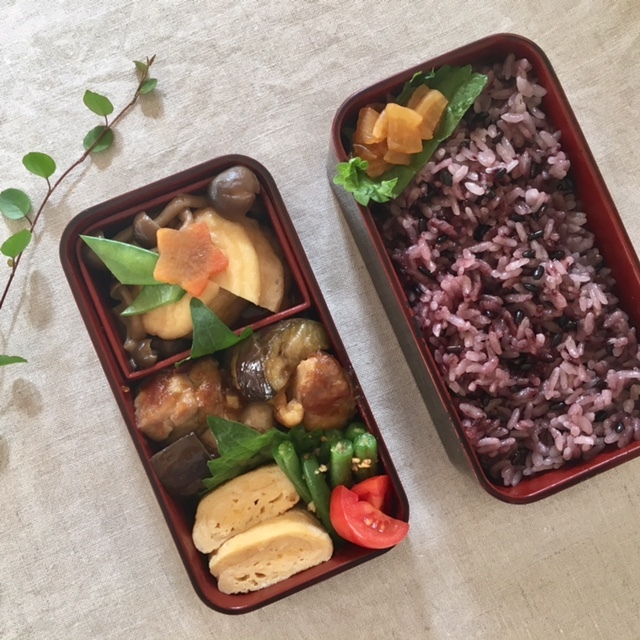 lunch box ×３　大好きな初夏の食材を_a0165160_15383279.jpg