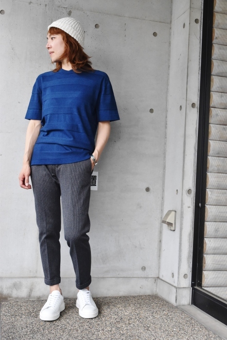 Kato Indigo SHADOW BORDER TEE!★!_d0152280_10590245.jpg