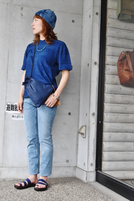 Kato Indigo SHADOW BORDER TEE!★!_d0152280_11043348.jpg