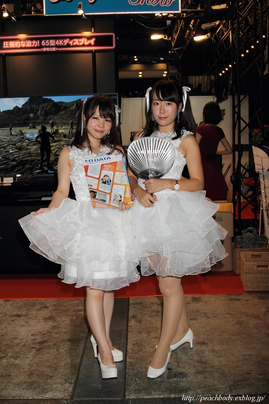 松島みほ さん 蒼井まや さん アイ オー データ機器 ブース Peach Body 松島みほ さん 蒼井まや さん アイ オー データ機器 ブース Peach Body