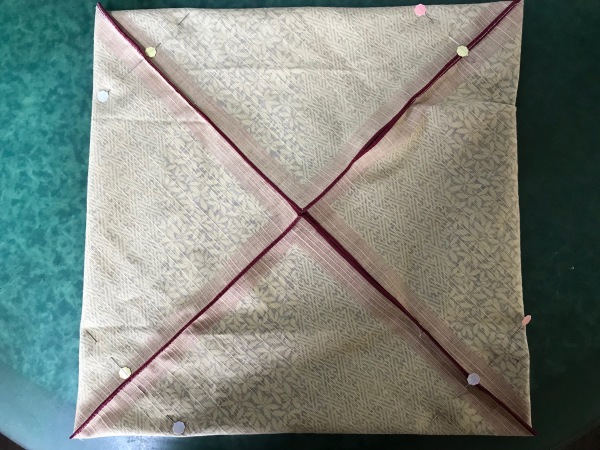 風呂敷でエコバッグを作リます 青山ぱせり日記