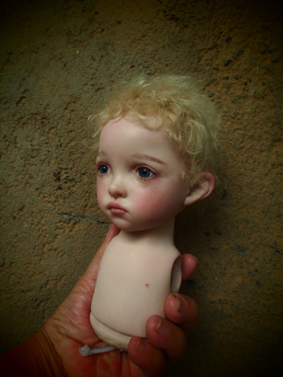 男の子の髪の毛 おまけに 樹脂粘土のお人形を作るときの注意 Gana Baby S ガーナベイビーズ