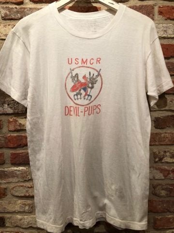 1960-70s \" U.S.M.C.R \" 100% cotton VINTAGE - MILITARY - PRINT Tee SHIRTS ._d0172088_21562090.jpg