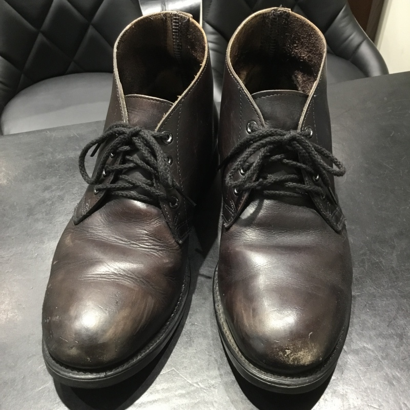 茶芯を残して発色を良くする : R&Dシューケアショップ 玉川タカシマヤ