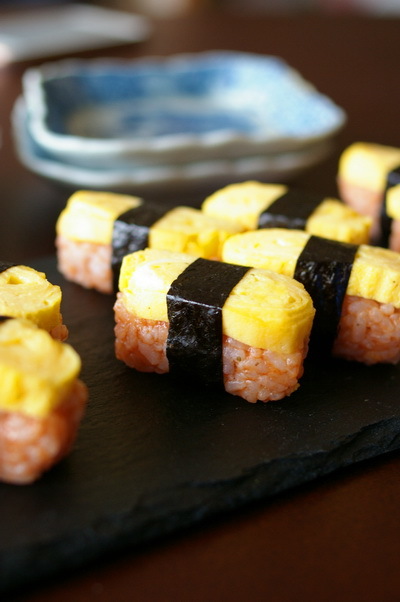握り寿司風オムライス 「玉子料理」_d0327373_15042103.jpg
