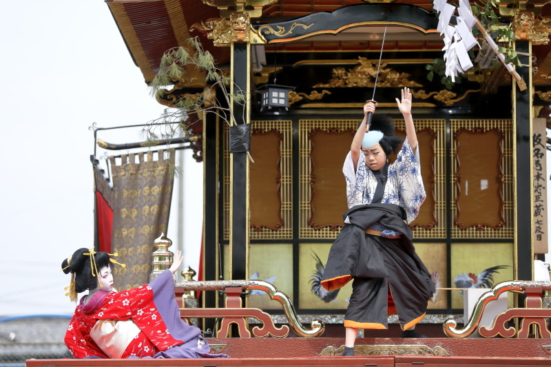 垂井曳山まつり　2019　その4　東町『仮名手本忠臣蔵七段目　祗園一力茶屋の場』前篇_c0196076_20282988.jpg