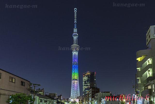 東京スカイツリー七周年記念ライトアップ 風景写真家 鐘ヶ江道彦のフォトブログ