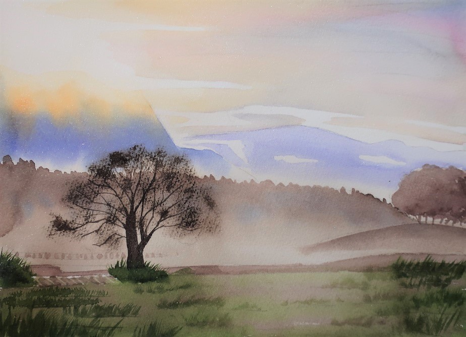 5月の教室の課題過程 : 小林啓子水彩画の部屋