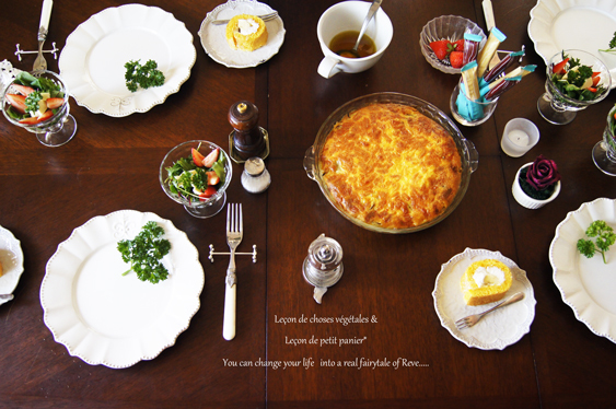 菜園野菜と豆とハーブのトルティージャ。_b0365901_09025042.jpg