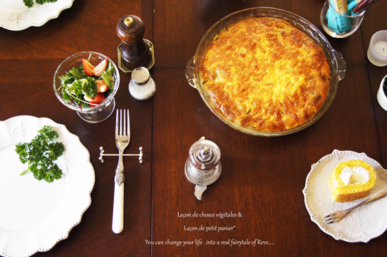 菜園野菜と豆とハーブのトルティージャ。_b0365901_09110841.jpg
