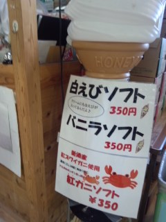 新湊きっときと市場 白エビかきあげ丼と新湊名物白エビソフト_f0112873_3205420.jpg