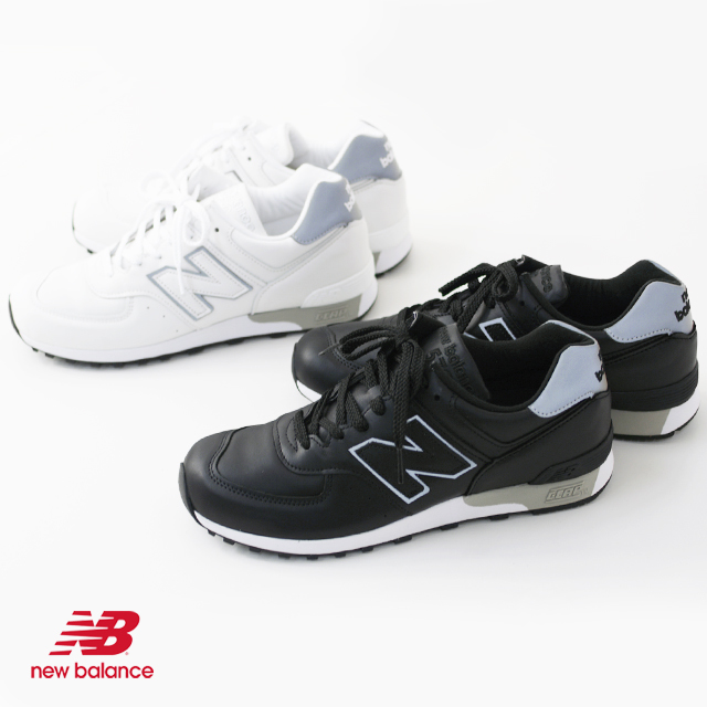 <br>NewBalance ニューバランス576オールレザー/ローカットスニーカー/M576KKL/27.5/メンズスニーカー/Bランク/75