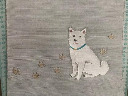平成最後のお客様・ワンコの八寸帯とそっくりのももちゃん。_f0181251_18183133.jpg