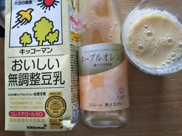 豆乳オレンジと沖縄パイン_f0316507_15310803.jpg