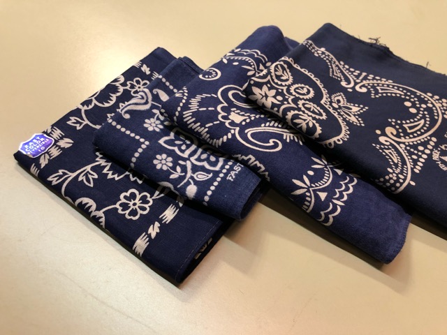 希少激レア！1940s ELEPHANT BRAND ビンテージバンダナ ドット
