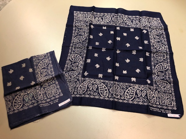 Bandana WAMCRAFT DEAD STOCK ヴィンテージバンダナ USA製 80s