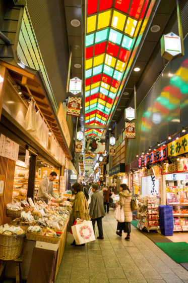 京都府中京区東魚屋町 錦市場商店街 風じゃ