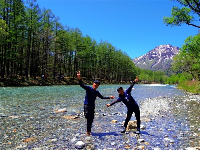 徳澤キャンプ ②河童橋_e0271890_18373219.jpg