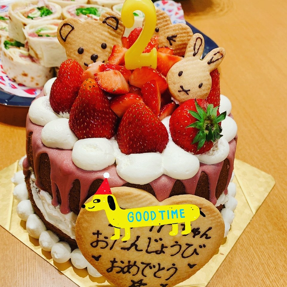バースデーケーキ完成❗_a0113430_09495241.jpg