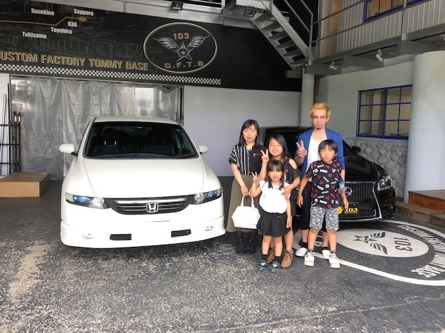 6月12日(日)TOMMYベースブログ♪H様オデッセイ納車!S様レガシィB4納車!新在続々入庫中☆レクサス♪カスタムセダン♪_b0127002_19210987.jpg