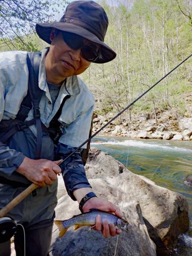夏本番の本流瀬釣りと渓流のウエットフライフィッシングガイドです Fly Fishing Total Support Teal