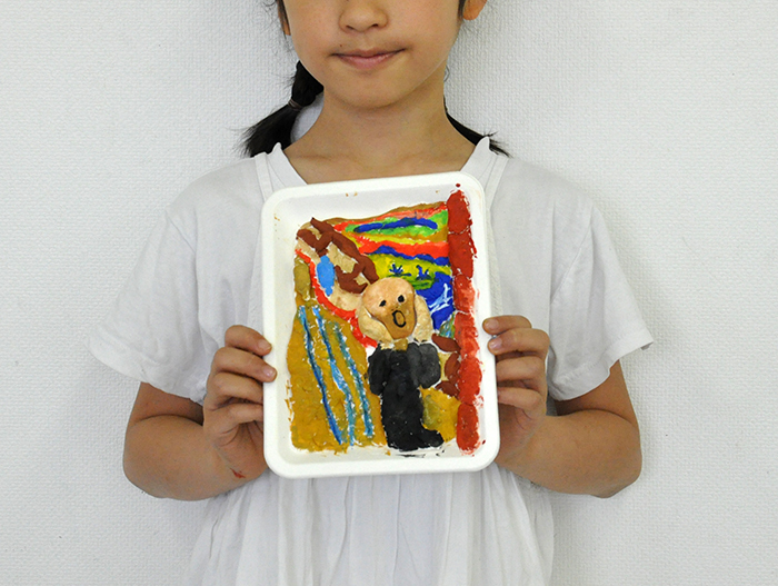 児童画クラス「名画のレリーフ」ご紹介_b0212226_19554423.jpg